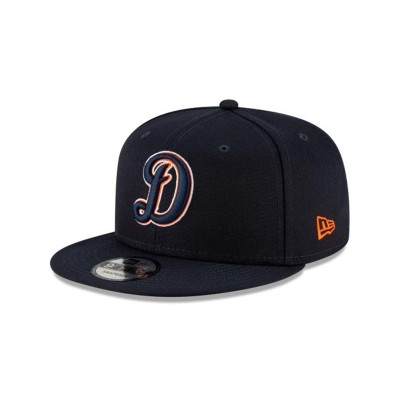 Blue Detroit Tigers Hat - New Era MLB Ligature 9FIFTY Snapback Caps USA9834762